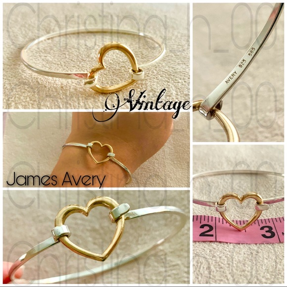 James Avery Jewelry James Avery 4k Gold Heart Hook Bracelet Retired Rare Poshmark